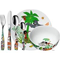 WMF Disney El Libro de la Selva - Vajilla para niños 6 piezas- incluye plato- cuenco y cubertería (tenedor- cuchillo de…